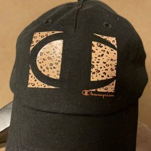 New Black & Leopard Champion Cap